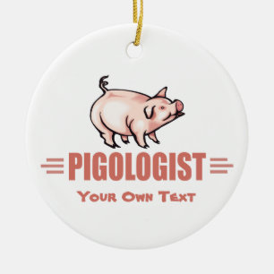 Funny Pig Lover Keramisch Ornament