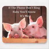 Funny Pig Memes met grappige gezegden en citaten Muismat (Voorkant)