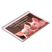 Funny Pig Memes met grappige gezegden en citaten Notitieboek (Linkerzijde)