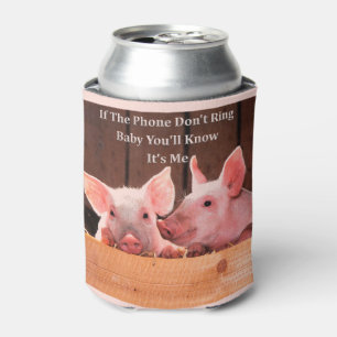 Funny Pig Memes met grappige varken gezegden en qu Blikjeskoeler