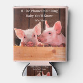 Funny Pig Memes met grappige varken gezegden en qu Blikjeskoeler (Voorkant)