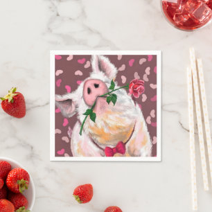 Funny Pig Napkins Servet