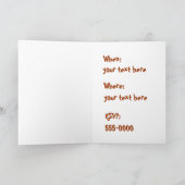 Funny Pig Out Friends Party Invitation Kaart (Binnen)