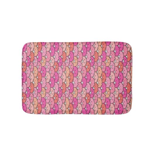 Funny Pig Pattern Badmat (Voorkant)
