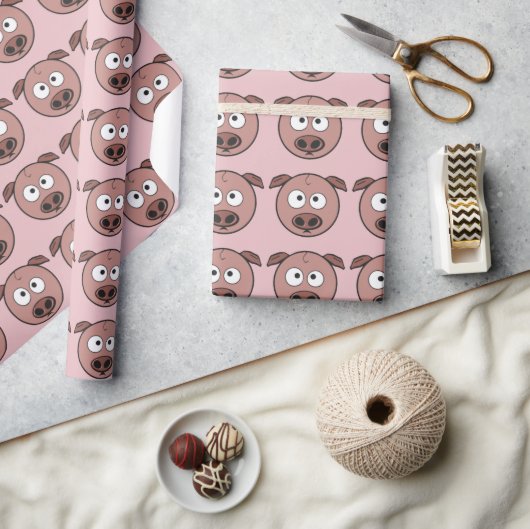 Funny Pig Pattern Cadeaupapier (Crafts)