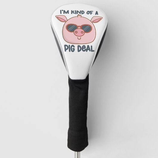 Funny Pig Pun Golfheadcover (Voorkant)