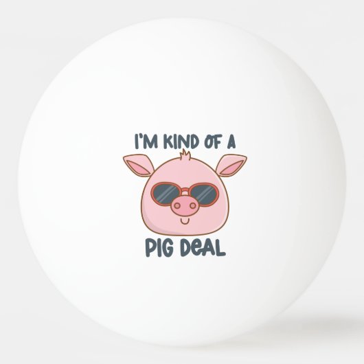 Funny Pig Pun Pingpongballen (Voorkant)