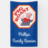Funny Pig Roast Family Reunion Spandoek (Verticaal)