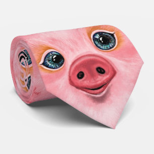 Funny Pig Stropdas - Smile