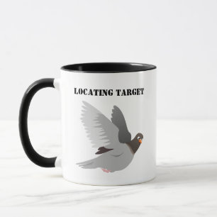 Funny Pigeon Cartoon - "Locating Target" Vogelhumo Mok