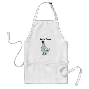 Funny Pigeon Pet Cooking Lover Fathers day Gift Standaard Schort