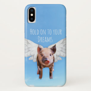 Funny Pigs Might Fly iPhone X Hoesje