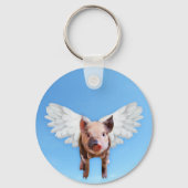Funny Pigs Might Fly Hold onto Dreams  Sleutelhanger (Achterkant)
