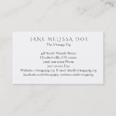 Funny Pigs Two-Sided Visitekaartje (Achterkant)