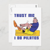 Funny Pilates Briefkaart (Voorkant / Achterkant)