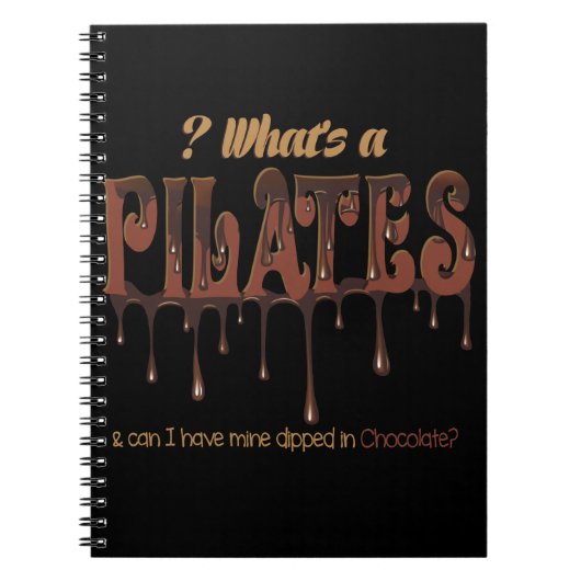Funny Pilates in Chocolate Notitieboek (Voorkant)