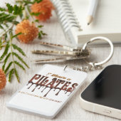 Funny Pilates in Chocolate Sleutelhanger (Voorkant Rechts)