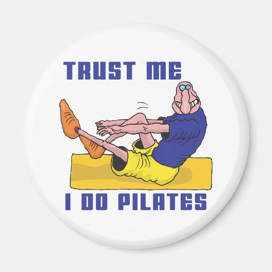 Funny Pilates Magneet (Voorkant)