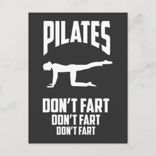 Funny Pilates Workout Fart Gym Exercise Joke Briefkaart