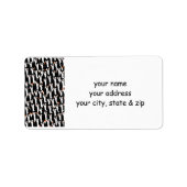 Funny Piles of Penguins Etiket (Voorkant)