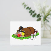 Funny Pilgrim Afbeelding Briefkaart (Staand voorkant)