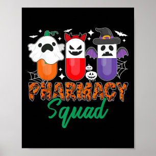 Funny Pills Apotheker Schattige Halloween Apotheek Poster