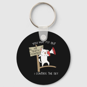 Funny Pilot Aviation Air Traffic Controller Statem Sleutelhanger