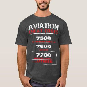 Funny Pilot Aviation (code) T-shirt