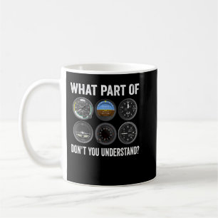 Funny Pilot Design for Men Airline Koffiemok