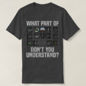 Funny Pilot Design for Men Airline T-shirt (Design voorkant)