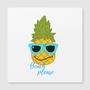 Funny Pineapple Chilling with Summer Sunbril