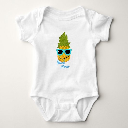 Funny Pineapple Chilling with Summer Sunbril Romper (Voorkant)