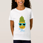 Funny Pineapple Chilling with Summer Sunbril T-shirt (Voorkant)