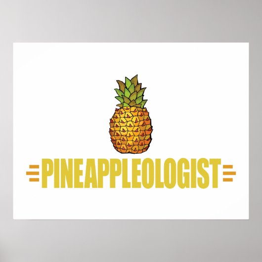 Funny Pineapple Lover Poster (Voorkant)