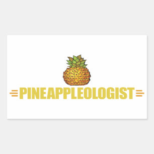 Funny Pineapple Lover Rechthoekige Sticker