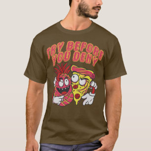 Funny Pineapple Pizza Graphic Novelty, probeer voo T-shirt