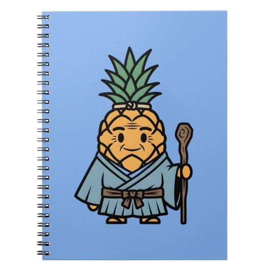 Funny Pineapple Sensei Master Samurai Illustration Notitieboek (Voorkant)
