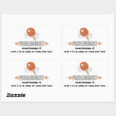 Funny Ping Pong Rechthoekige Sticker (Vel)