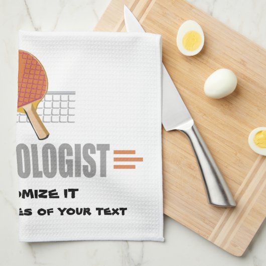 Funny Ping Pong Theedoek (Quarter Fold)