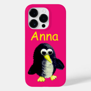 Funny pinguin, gepersonaliseerd Case-Mate iPhone 14 pro hoesje