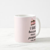 Funny Pink Classic Mug Je Cuis Parce Que Punch (Devant droit)
