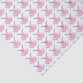 Funny Pink Easter Bunnies Tissuepapier (Detail)