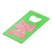 Funny Pink Elephant Ouverture de bouteille de cart (Dos Angle)