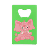 Funny Pink Elephant Ouverture de bouteille de cart (Dos)