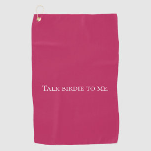 Funny Pink Golfhanddoek