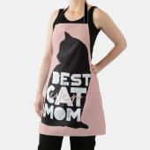 Funny Pink Moederdag Best Cat Mam Ever Schort (Insitu)