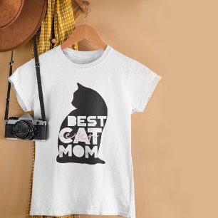 Funny Pink Moederdag Best Cat Mam Ever T-shirt
