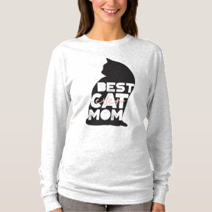 Funny Pink Moederdag Best Cat Mam Ever T-shirt