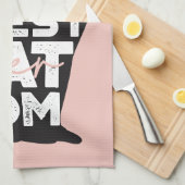 Funny Pink Moederdag Best Cat Mam Ever Theedoek (Quarter Fold)