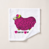 Funny Pink Ram chinois Année Zodiac Serviette ense (Gant de toilette)